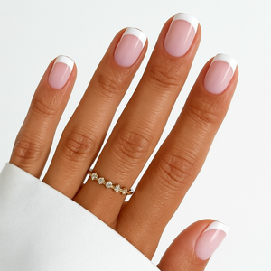 Classic French Tip Glitz